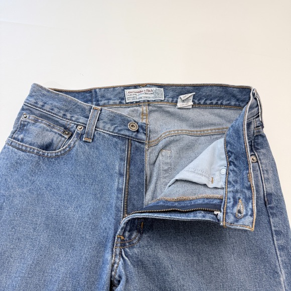 Y2K Abercrombie & Fitch Womens Bootcut Jeans Size 6 (28x33) Blue Medium Wash - Picture 7 of 11